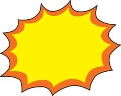 picture of an explosion on a white background