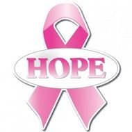 Breast Cancer Awareness HOPE Pink Ribbon Yard Sign W Stakes