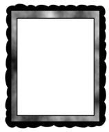 black gray frame as a picture for clipart