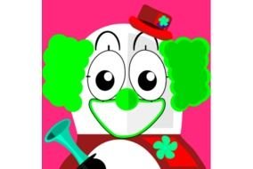 Clown Jolker Vector Clip Art