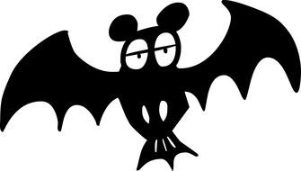 Bat as a graphic illustration