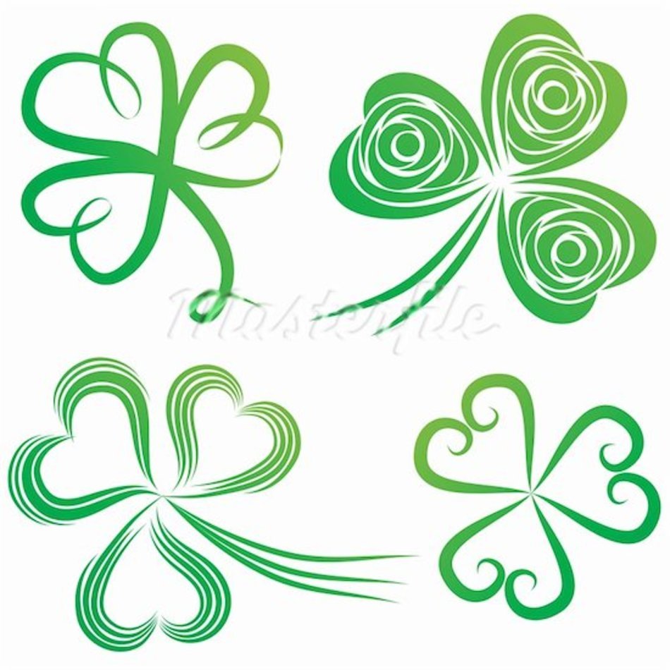 Green Shamrock Outline