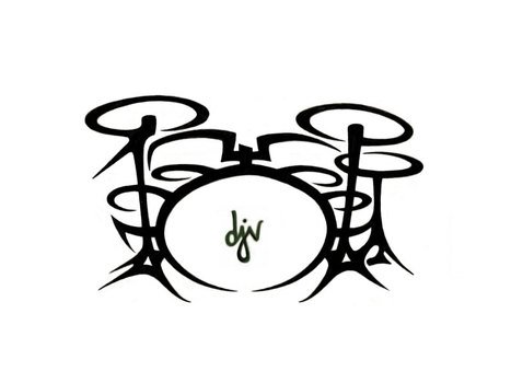 Tribal Tattoo Drum Set