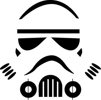 Stormtrooper Pumpkin Stencil