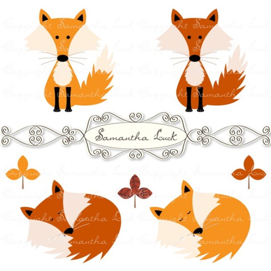 Fall Fox Clip Art