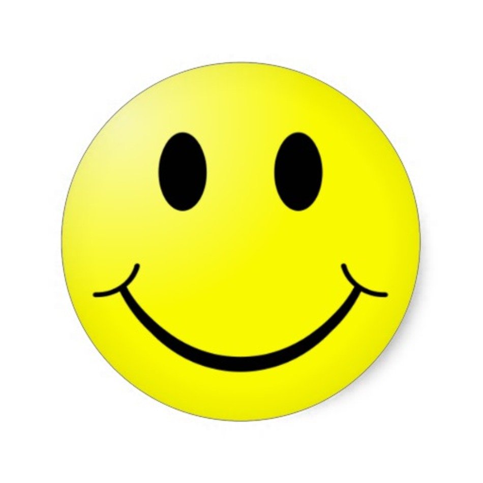 Happy Smiley Face Sticker