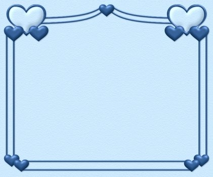 Heart Frame Template Blue3jpg