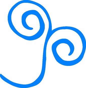 Blue Swirl Clip Art N17