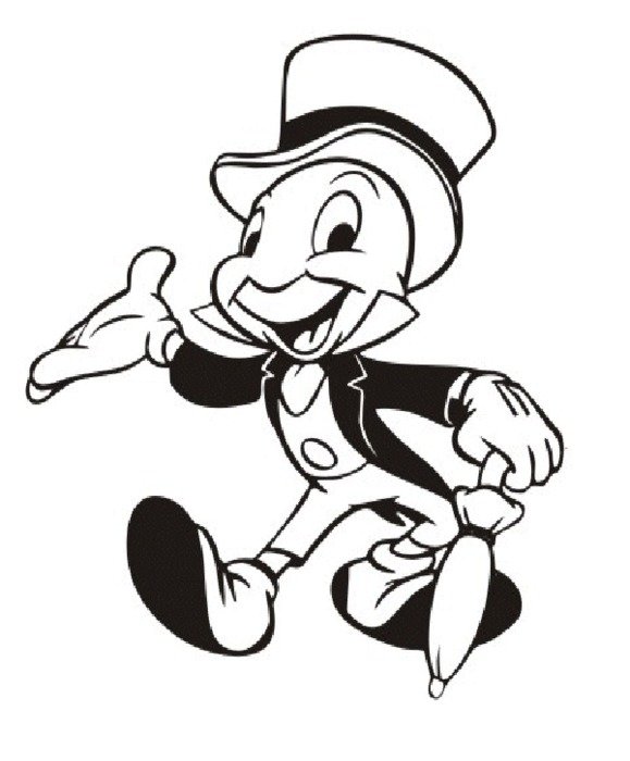 Jiminy Cricket Coloring Pages N2