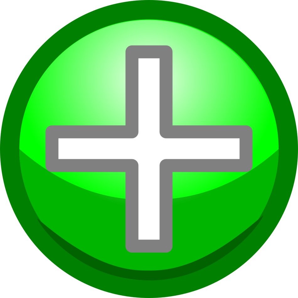 Plus green drawing