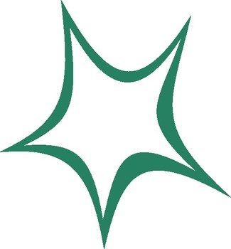 Teal Star Clip Art N4
