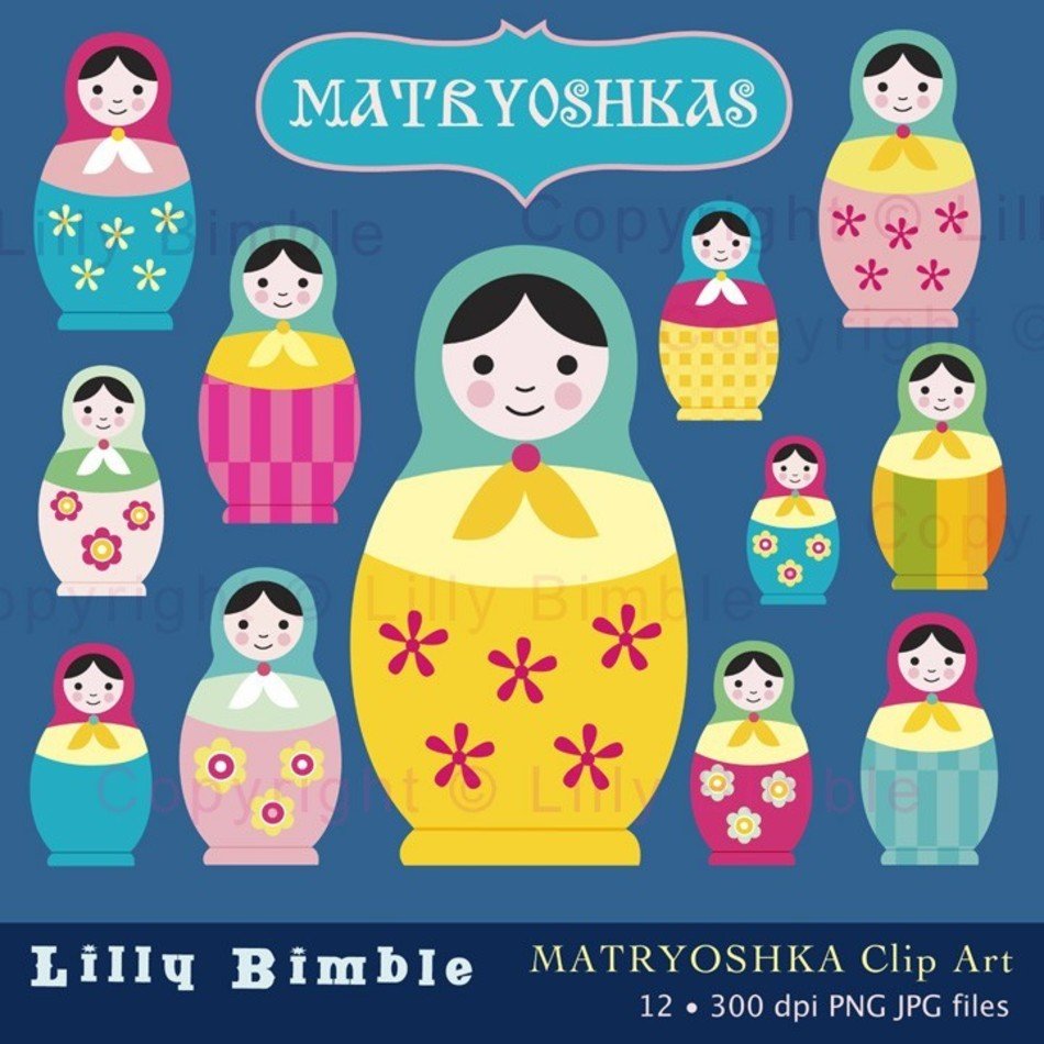 Matryoshka Doll Clip Art N4