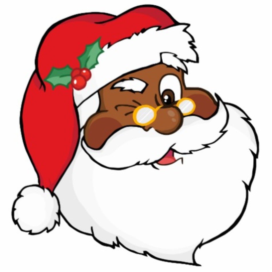 Black Santa Clip Art N2