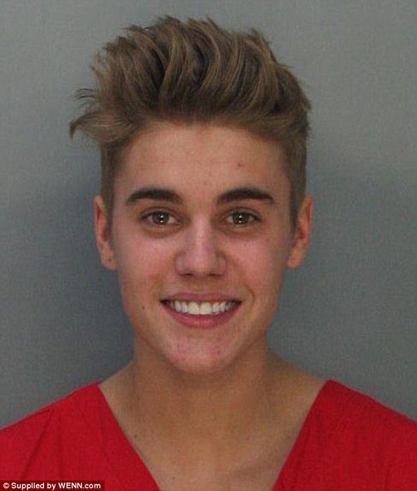 Justin Bieber Arrested Mugshot