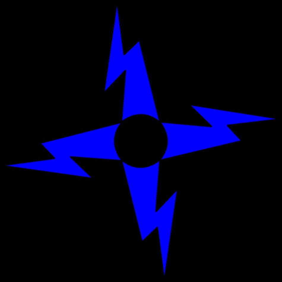 Black Lightning Bolt Clip Art N3