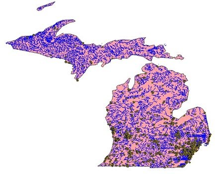 Clickable Michigan Map
