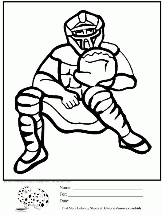 Baseball Coloring Pages N5