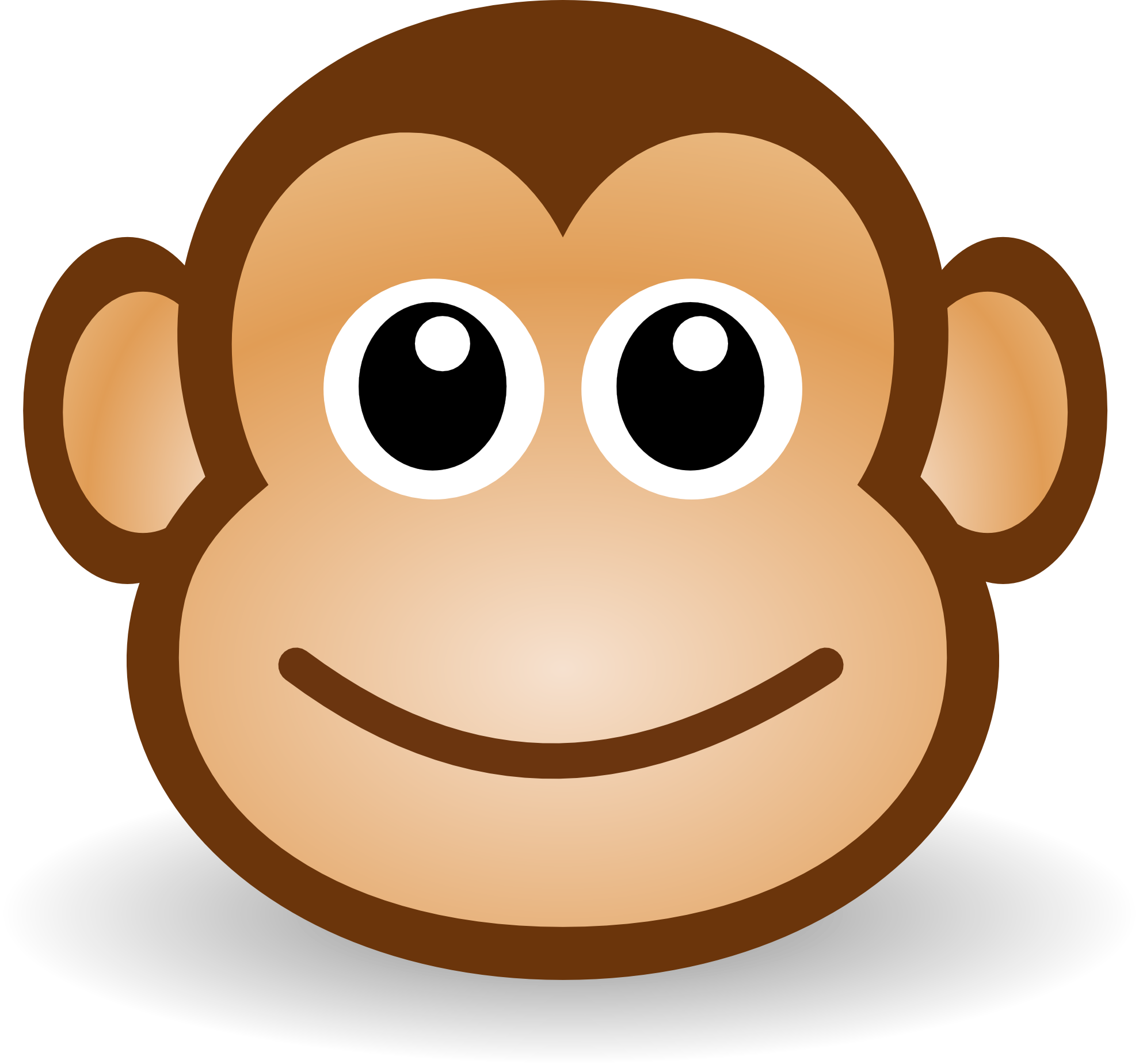 cartoon monkey eyes