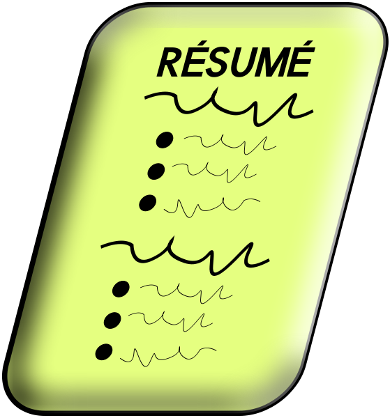 Resume Clip Art N12 free image download