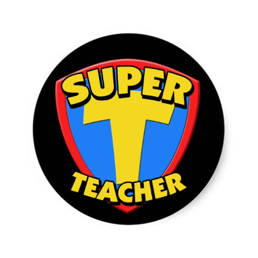 Teacher Superhero Clip Art free image download