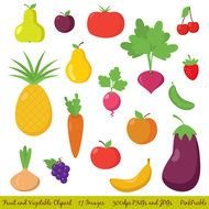 Fruits And Vegetables Clip Art N38