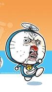 Doraemon on a colored background