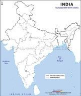 India Map Outline Printable N2