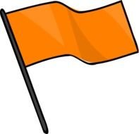 Orange Flag Clip Art N4