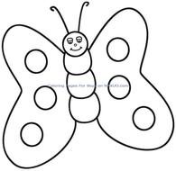 Printable Butterfly Coloring Pages N2