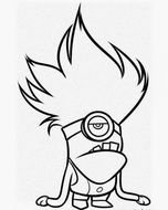 nervous minion drawing