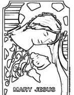 Mary the Virgin coloring pages