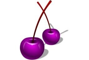 Cherry Berries Vector Clip Art N2