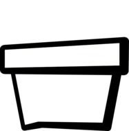 Flower Pot Outline Clip Art
