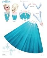 Frozen Elsa Paper Doll drawing
