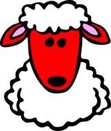 Sheep Face Clip Art N11