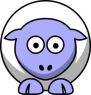 Sheep Face Clip Art N12