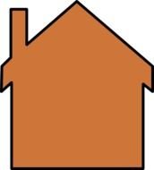 Orange House Clip Art N7