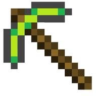 Minecraft Diamond Pickaxe as a graphic illustration