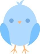 blue bird as a graphic illustration