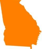 Georgia State Map Clip Art N4