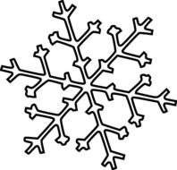 Snowflake Outline Clip Art N2