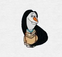 Olaf De La Reine Des Neiges En Sa Robe Princesse