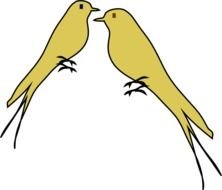 Love Birds Clip Art N75