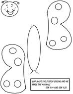 Butterfly Cut Out Template drawing