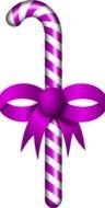 purple and white Christmas candy