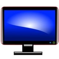 Colorful computer screen clipart