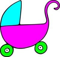 Baby Stroller Clip Art N33