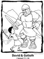 David And Goliath Coloring Pages N3