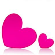Neon Pink Love Heart N2