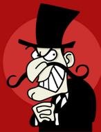 Angry Snidely Whiplash Clipart